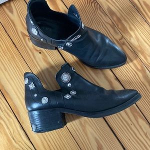 EB by Mista Studded Leather Booties